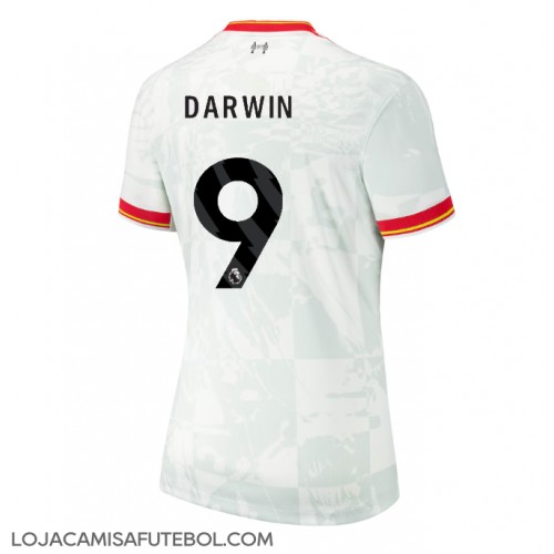 Camisa de Futebol Liverpool Darwin Nunez #9 Equipamento Alternativo Mulheres 2024-25 Manga Curta